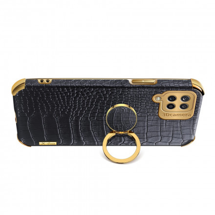 Samsung Galaxy A12 Leatherette Case with Ring Support