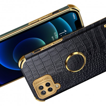 Samsung Galaxy A12 Leatherette Case with Ring Support