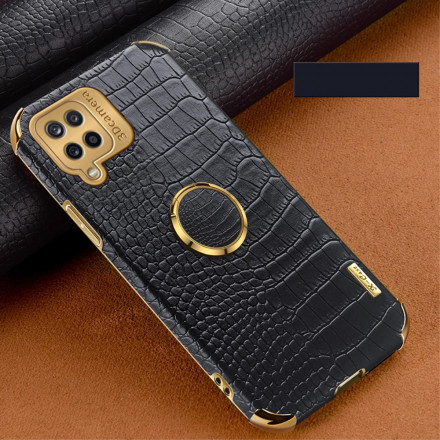Samsung Galaxy A12 Leatherette Case with Ring Support