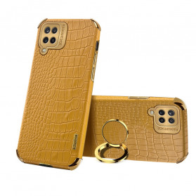 Samsung Galaxy A12 Leatherette Case with Ring Support