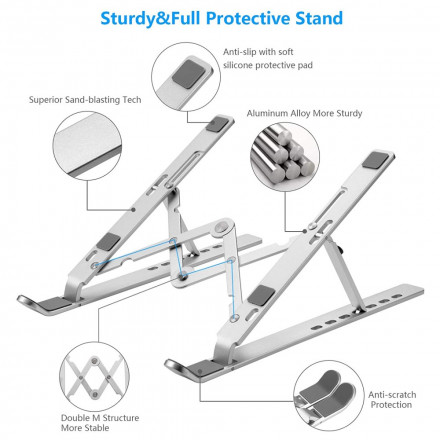 Ergonomic Aluminum Computer Stand