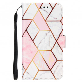 Samsung Galaxy M11 Geometric Marble Case