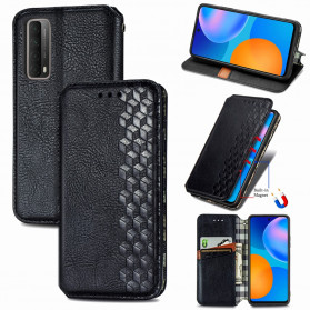 Flip Cover Huawei P smart 2021 Effet Cuir Texture Diamant