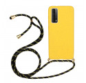 Huawei P Smart 2021 Silicone Case with Coloured Cord