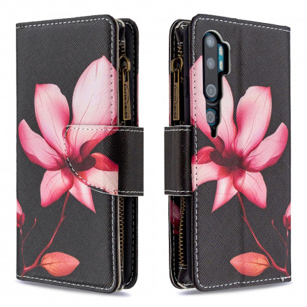 Xiaomi Mi Note 10 / Note 10 Pro Zipped Pocket Case Flower