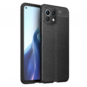 Xiaomi Mi 11 Lite / Mi 11 Lite 5G Leather Case Lychee Effect Double Line