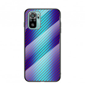 Xiaomi Redmi Note 10 / Note 10 Pro Carbon Fiber Tempered Glass Case