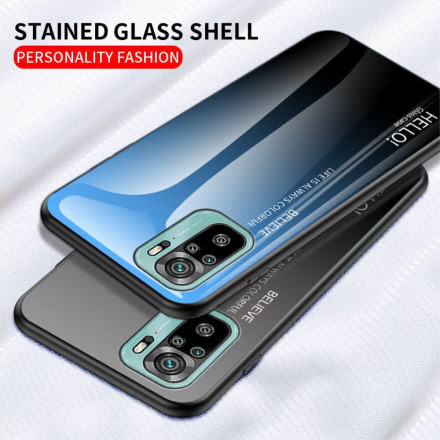Xiaomi Redmi Note 10 / Note 10s Tempered Glass Case Hello