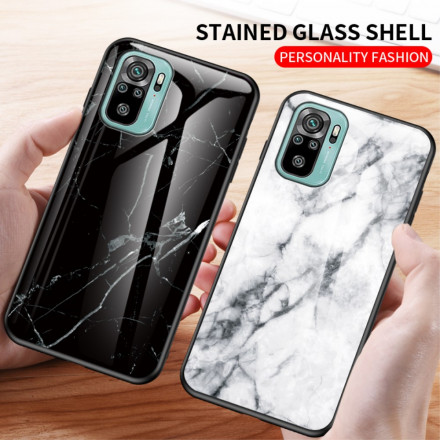 Xiaomi Redmi Note 10 / Note 10s Tempered Glass Case Marble Colors