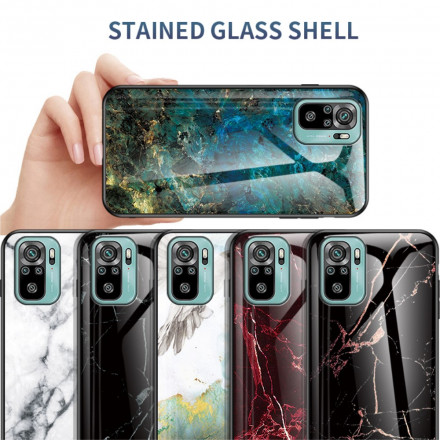 Xiaomi Redmi Note 10 / Note 10s Tempered Glass Case Marble Colors
