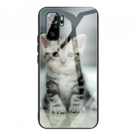 Xiaomi Redmi Note 10 / Note 10s Tempered Glass Case Kitten