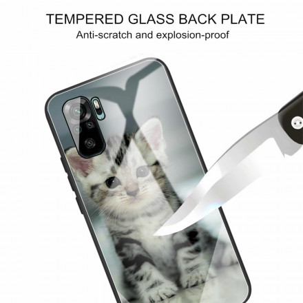 Xiaomi Redmi Note 10 / Note 10s Tempered Glass Case Kitten