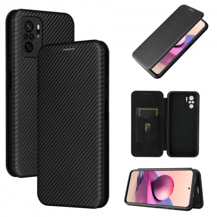 Flip Cover Xiaomi Redmi Note 10 / Note 10s Carbon Fiber with Ring Support