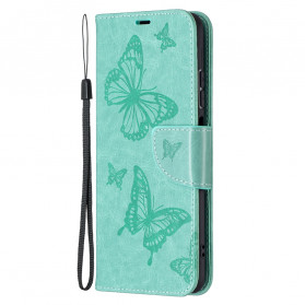 Xiaomi Redmi Note 10 / Note 10s Butterfly Printed Lanyard Case