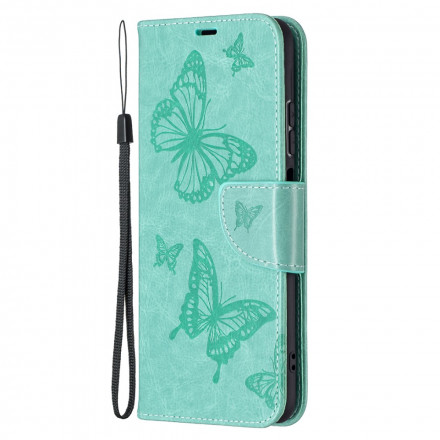 Xiaomi Redmi Note 10 / Note 10s Butterfly Printed Lanyard Case