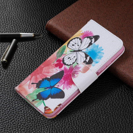 Xiaomi Redmi Note 10 / Note 10s Case Painted Butterflies and Flowers