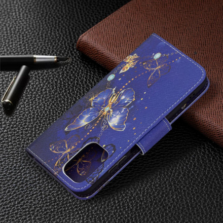 Xiaomi Redmi Note 10 / Note 10s Gold Butterfly Case