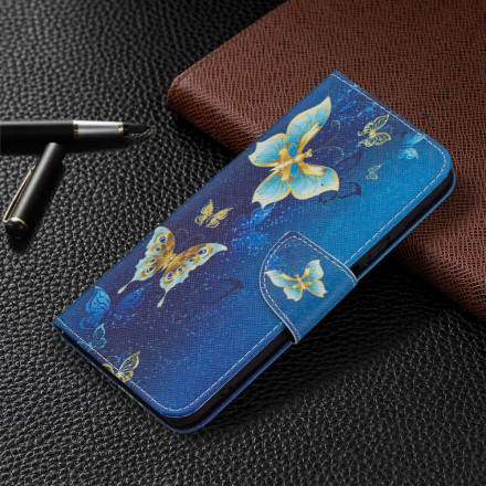 Xiaomi Redmi Note 10 / Note 10s Gold Butterfly Case