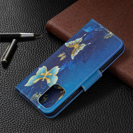 Xiaomi Redmi Note 10 / Note 10s Gold Butterfly Case