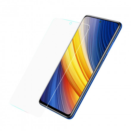 Tempered glass protection (0.3 mm) for the screen of the Poco X3 Pro