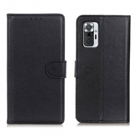 Cover Xiaomi Redmi Note 10 Pro Effet Cuir Lychee Premium