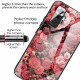 Xiaomi Redmi Note 10 Pro Case Tempered Glass Pink Flowers
