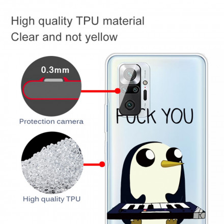 Case Xiaomi Redmi Note 10 Pro Pingouin Fuck You