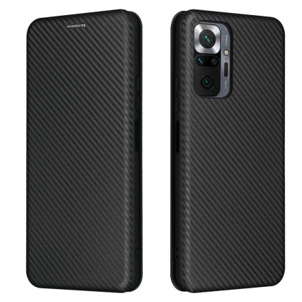 Flip Cover Xiaomi Redmi Note 10 Pro Carbon Fiber with Ring Support