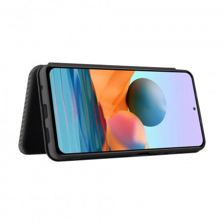 Flip Cover Xiaomi Redmi Note 10 Pro Carbon Fiber with Ring Support