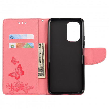 Xiaomi Redmi Note 10 Pro Case Only Butterflies with Strap
