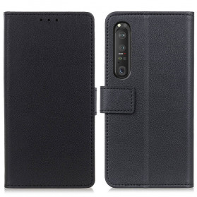 Cover Sony Xperia 1 III Simili Cuir Classique