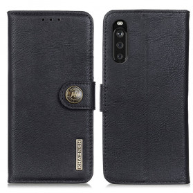 Cover Sony Xperia 10 III Simili Cuir KHAZNEH