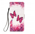 Cover Xiaomi Poco X3 Papillons Rouges