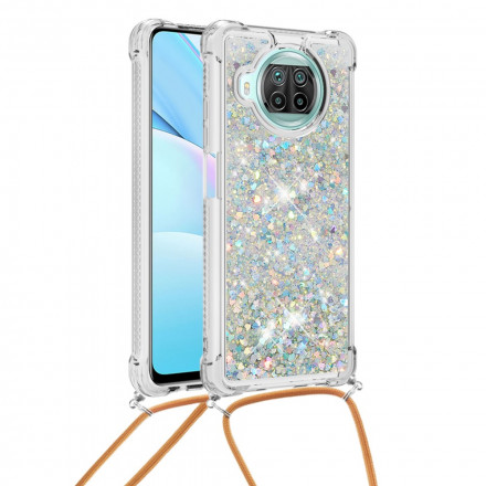 Xiaomi Mi 10T Lite 5G / Redmi Note 9 Pro 5G Glitter Case with Lanyard