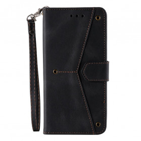 Cover Xiaomi Mi 10T Lite 5G / Redmi Note 9 Pro 5G Simili Cuir Bicolor Rivets