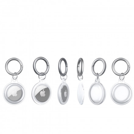 AirTag Silicone Key Chain Clear