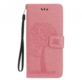 Xiaomi Mi 11 Lite / Lite 5G Tree and Owl Strap Case