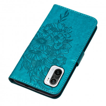 Case Poco F3 / Xiaomi Mi 11i 5G Butterfly Design with Strap