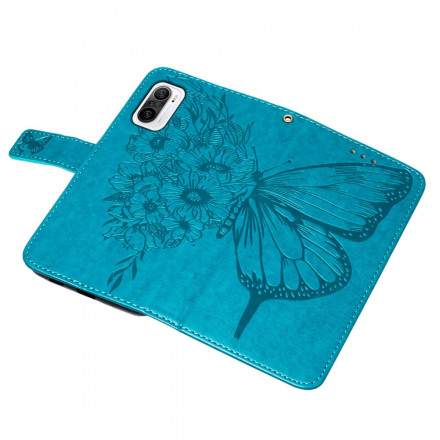 Case Poco F3 / Xiaomi Mi 11i 5G Butterfly Design with Strap