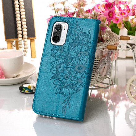 Case Poco F3 / Xiaomi Mi 11i 5G Butterfly Design with Strap