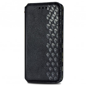 Flip Cover OnePlus 8T Effet Cuir Texture Diamant