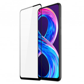 Screen Protector Tempered Glass Black Contours Realme 8 / 8 Pro