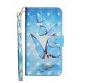 Cover Xiaomi Redmi 6A Papillons Bleus Volants