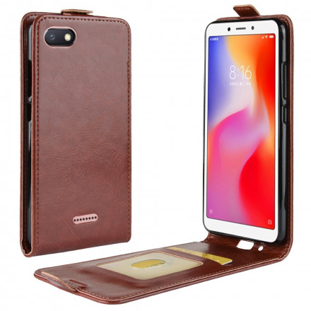 Cover Xiaomi Redmi 6A Effet Cuir Rabat Vertical