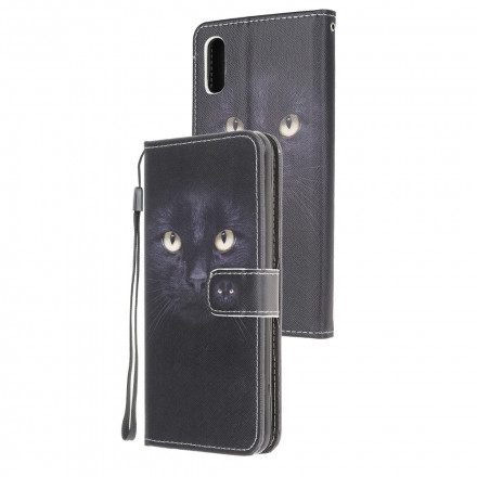 Samsung Galaxy XCover 5 Black Cat Eye Case with Strap