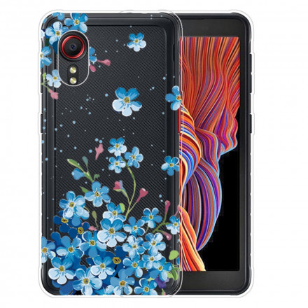 Samsung Galaxy XCover 5 Blue Flowers Case
