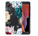 Samsung Galaxy XCover 5 Transparent Watercolor Flower Case