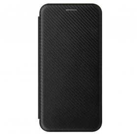 Flip Cover Oppo A15 Silicone Carbone Coloré