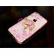 Purple Diamond Ring Holder Smart Phone