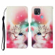 Case Oppo A15 Cat Stories with Lanyard